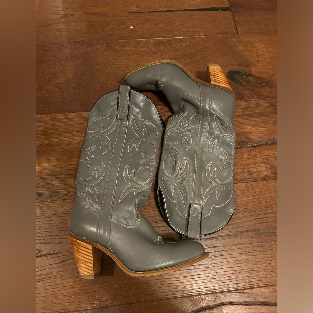 Grey Cowgirl Boots COPY